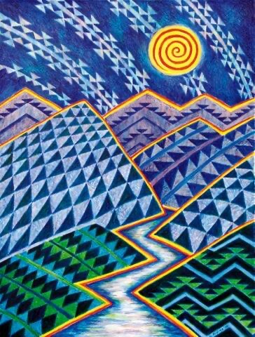 Native American graphic art by Lyn Risling