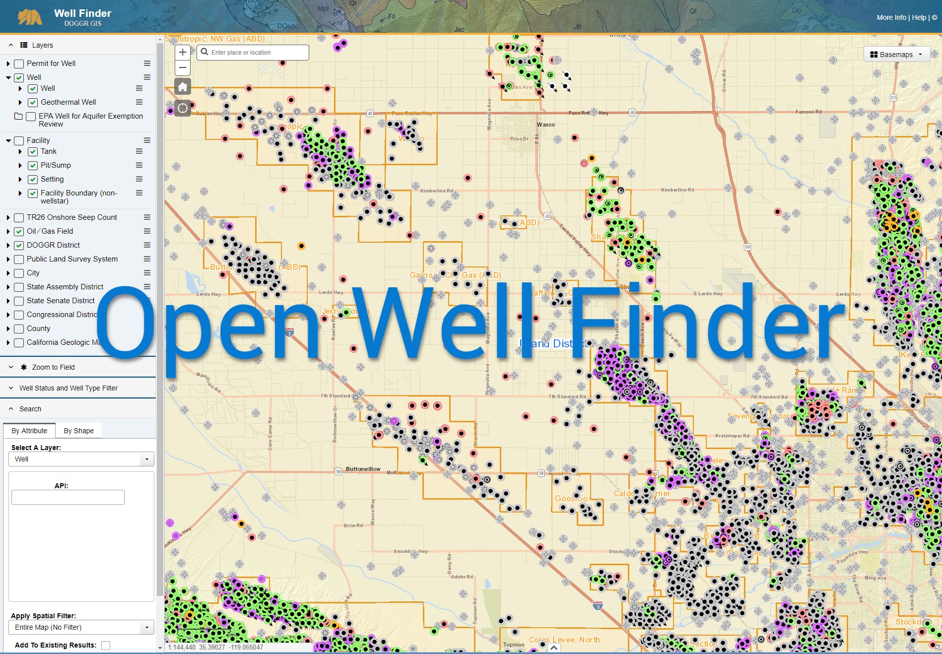 Well Finder Graphic Link to Well Finder App