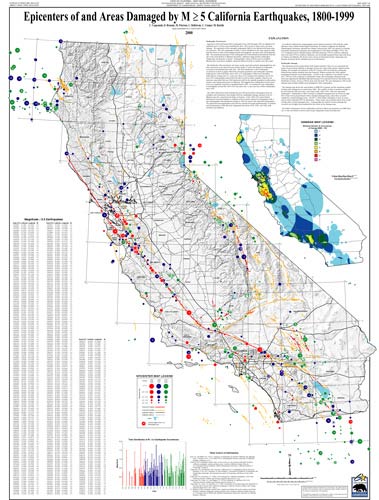 Picture of the California Epicenter Map, Map Sheet 49