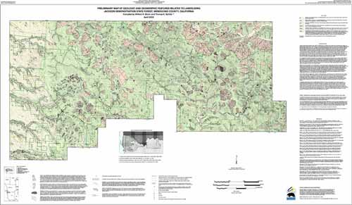 Thumbnail image of Geologic and Geomorphic map, color version