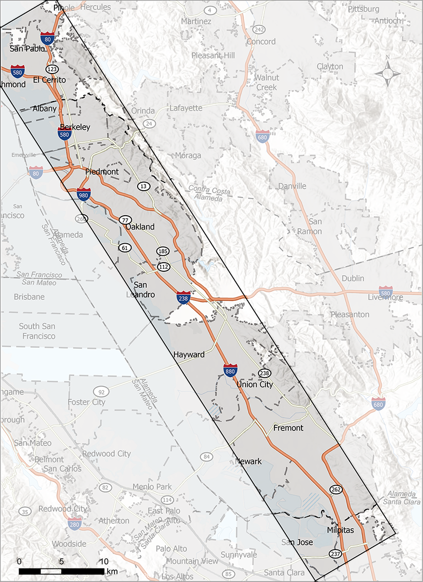 Area evaluated in FER 267