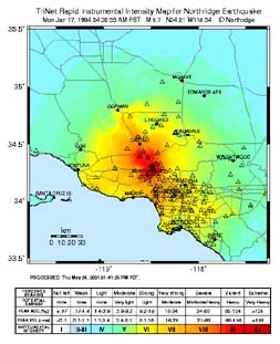 1994 Northridge ShakeMap