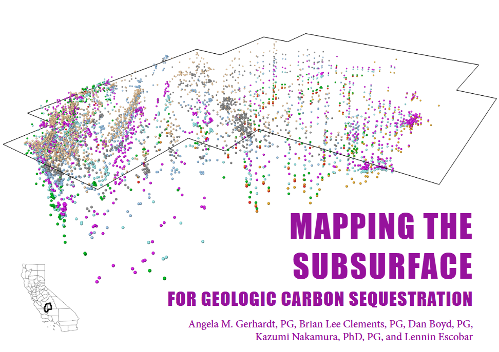 Title Page of California Geology article on subsurface mapping.