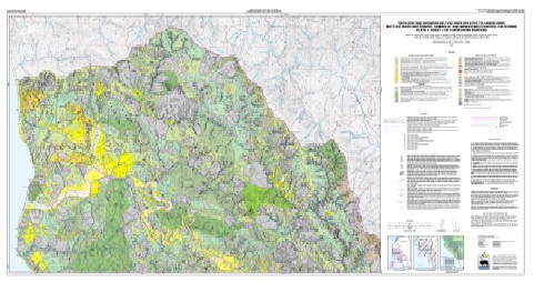 Thumbnail image: map of north Mattole River watershed