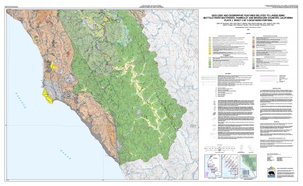 Thumbnail image: map of south Mattole River watershed