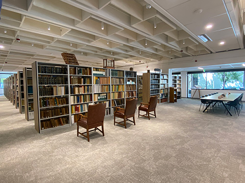 Interior view of the CGS Library