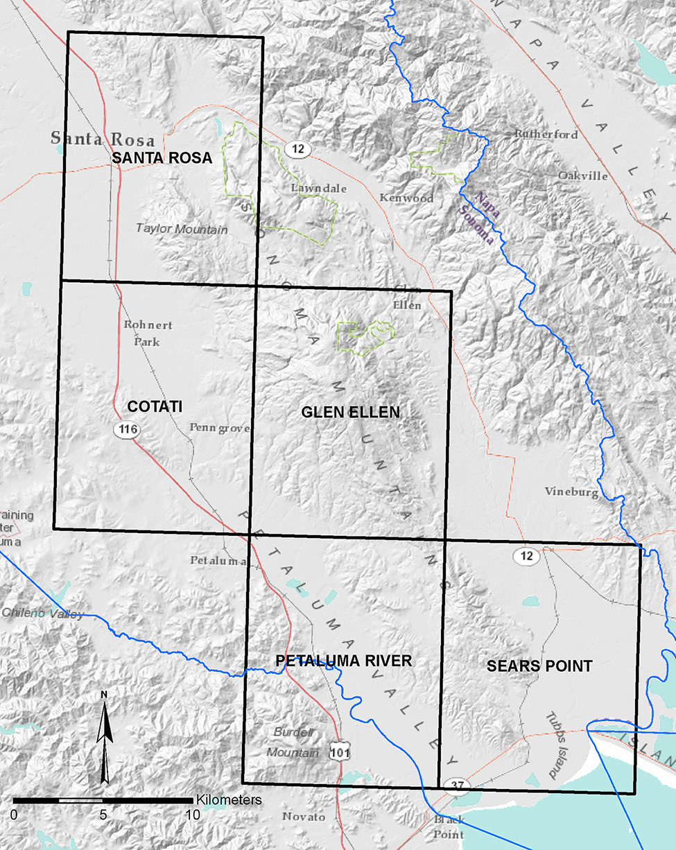 Index map of quadrangles included in FER 270