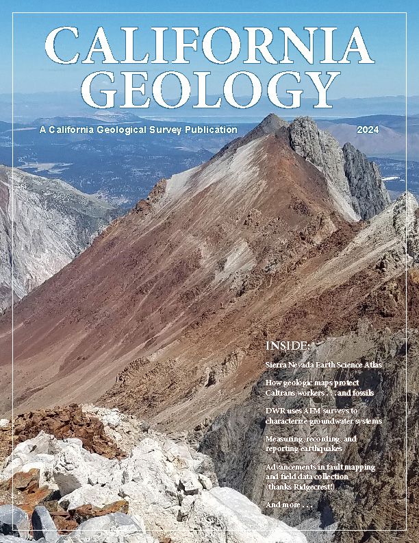 CALIFORNIA GEOLOGY 2024 cover page.