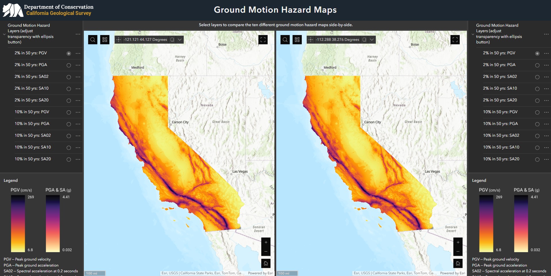 Ground Motion Hazard Maps