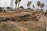 Liquefaction damage at King Harbor, Redondo Beach, Northridge Earthquake, 1994